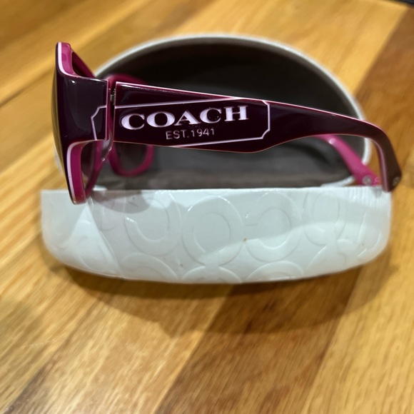 Coach Burgundy Sunglasses - Picture 3 of 5